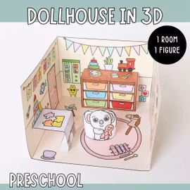 Dollhouse in 3D Craft - Preschool