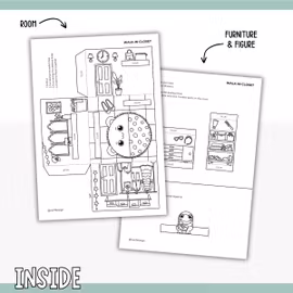 Dollhouse in 3D Craft - Walk-in Closet