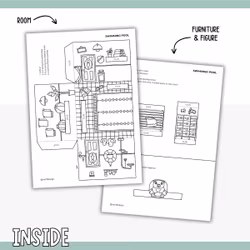 Dollhouse in 3D Craft - Swimming Pool