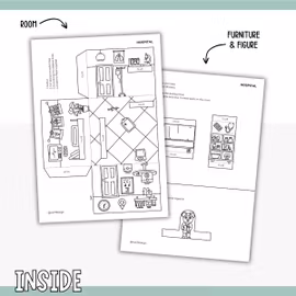 Dollhouse in 3D Craft - Hospital