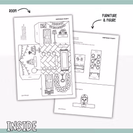 Dollhouse in 3D Craft - Birthday Party