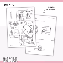 Dollhouse in 3D Craft - Valentine’s Day