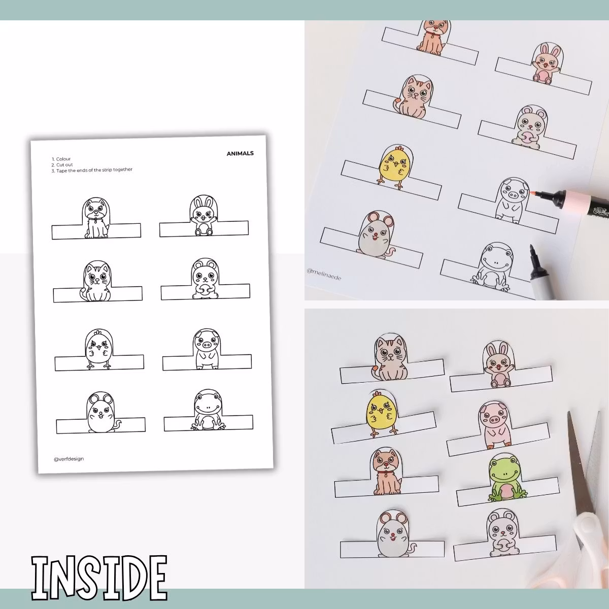 Dollhouse in 3D Craft - Animals