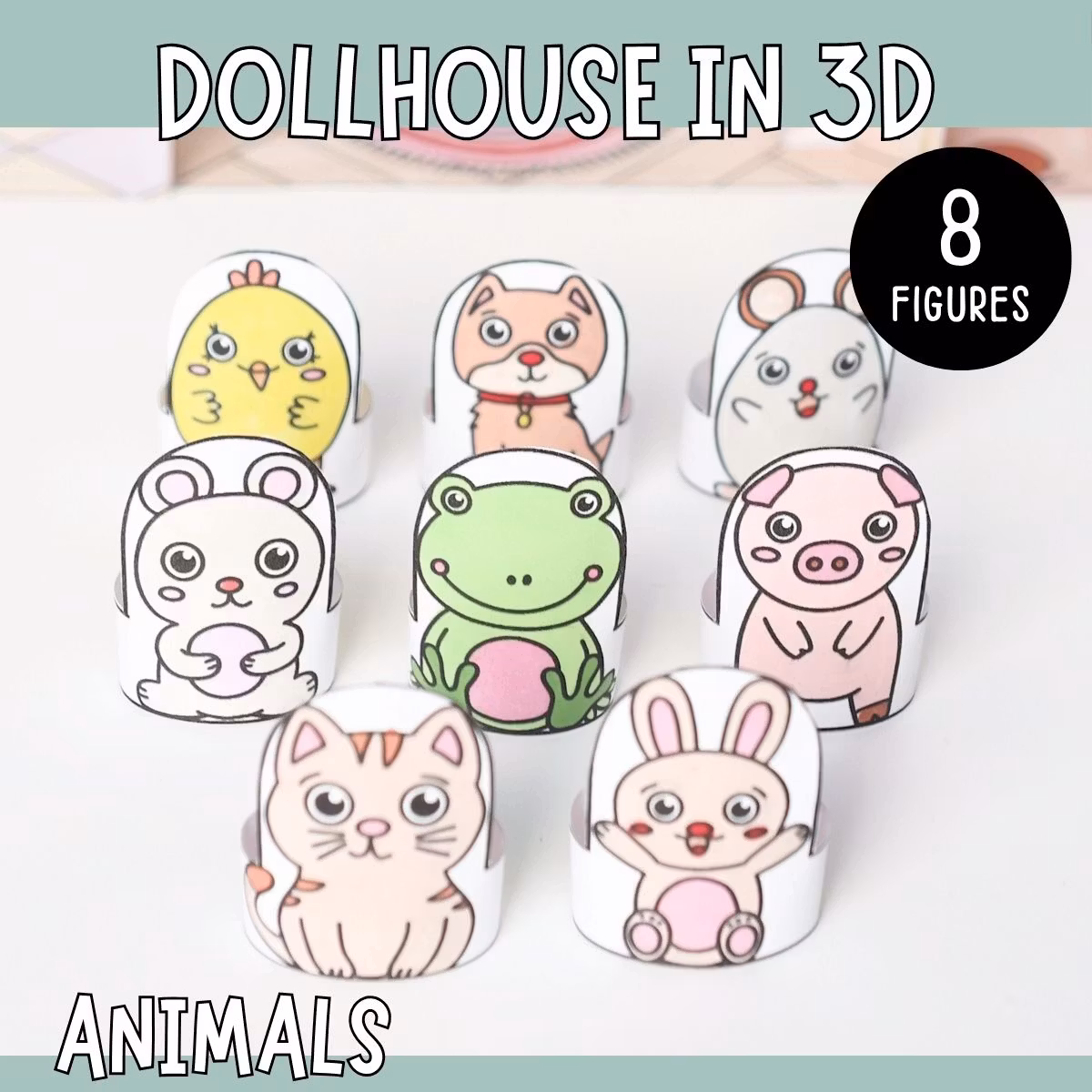 Dollhouse in 3D Craft - Animals