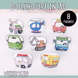 Dollhouse in 3D Craft - Vehicles