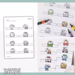 Dollhouse in 3D Craft - Vehicles