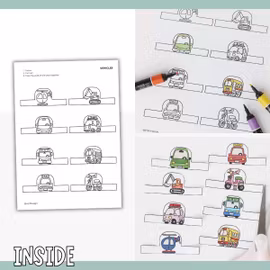 Dollhouse in 3D Craft - Vehicles