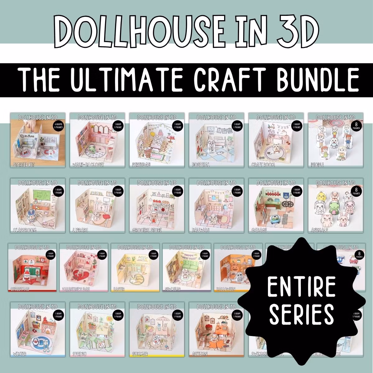 Dollhouse in 3D Craft - The Complete Series