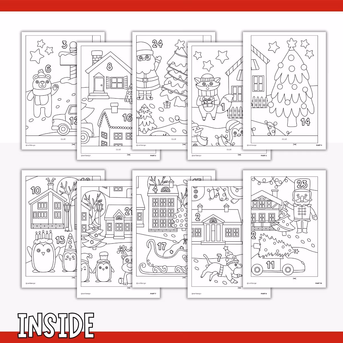 Colouring Poster - Printable Advent Calendar