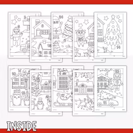 Colouring Poster - Printable Advent Calendar