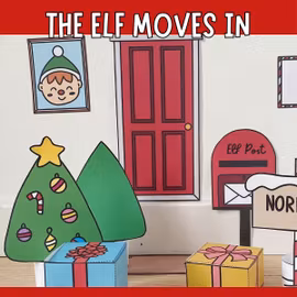 Elf Door Craft Kit - The Elf Moves In