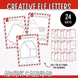 Creative Elf Letters - Finish the Picture