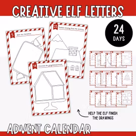 Creative Elf Letters - Finish the Picture