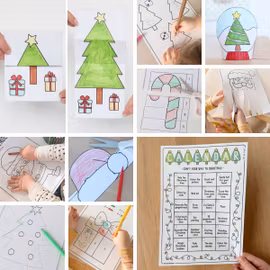 Printable Craft Advent Calendar - Extra Easy (24 days)
