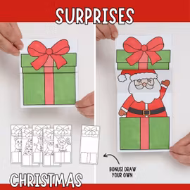 Printable Christmas Surprise Gifts - Craft for Kids
