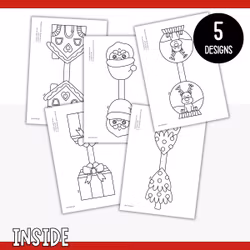 Printable Christmas Garland - Craft for Kids