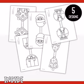 Printable Christmas Garland - Craft for Kids