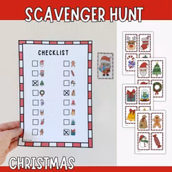 Christmas Scavenger Hunt – Printable Game for Kids