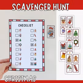 Christmas Scavenger Hunt – Printable Game for Kids