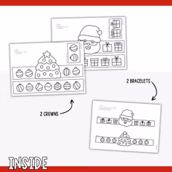 Christmas Bracelets & Crowns - Printable Craft for Kids