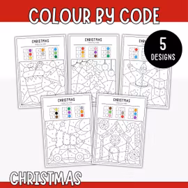 Colour by Code - Christmas