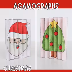 Christmas Agamograph - Magical Printable Craft for Kids