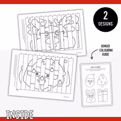 Christmas Agamograph - Magical Printable Craft for Kids