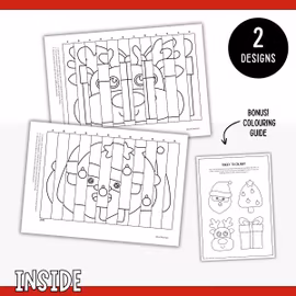 Christmas Agamograph - Magical Printable Craft for Kids