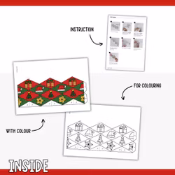 Magic Christmas Diamond – Printable Craft for Kids