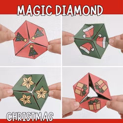 Magic Christmas Diamond – Printable Craft for Kids