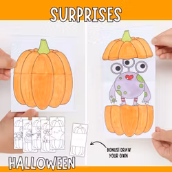 Surprise Pumpkins - Printable Halloween Craft for Kids