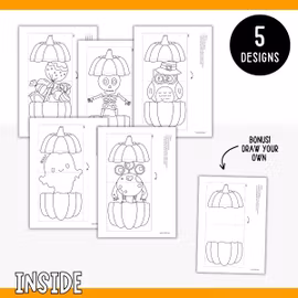 Surprise Pumpkins - Printable Halloween Craft for Kids