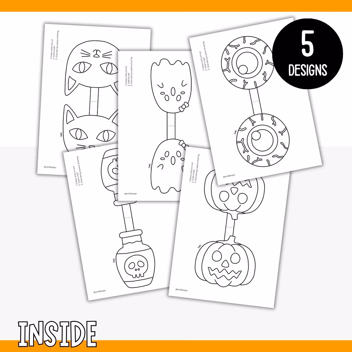 Printable Halloween Garland - Craft for Kids