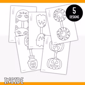 Printable Halloween Garland - Craft for Kids