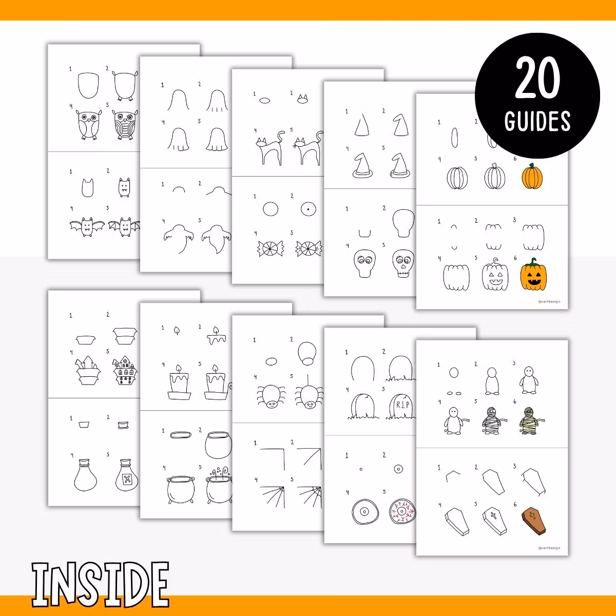 How to Draw Halloween - 20 Step-by-Step Guides