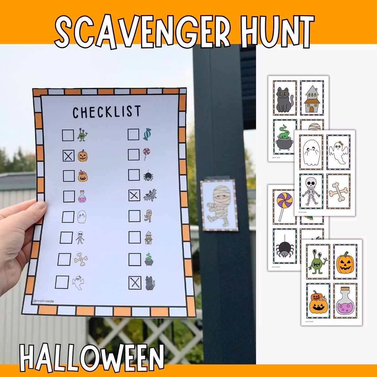 Halloween Scavenger Hunt - Printable Game for Kids