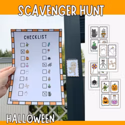 Halloween Scavenger Hunt - Printable Game for Kids