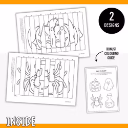 Halloween Agamograph - Magical Printable Craft for Kids