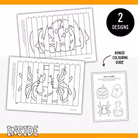 Halloween Agamograph - Magical Printable Craft for Kids