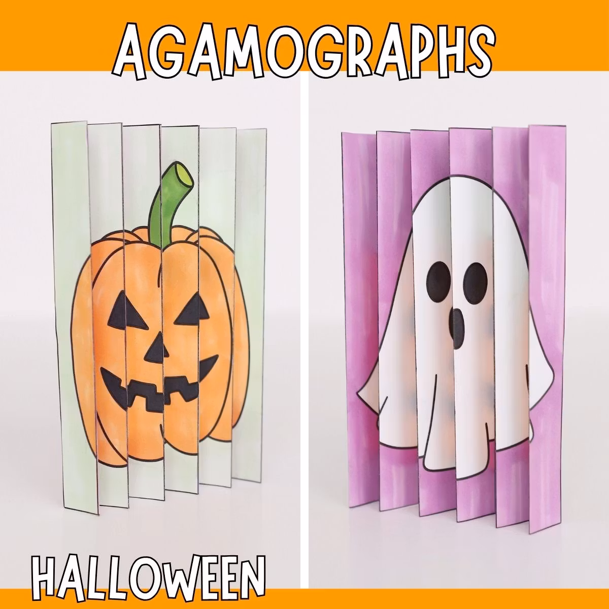 Halloween Agamograph - Magical Printable Craft for Kids