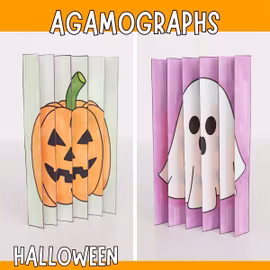 Halloween Agamograph - Magical Printable Craft for Kids