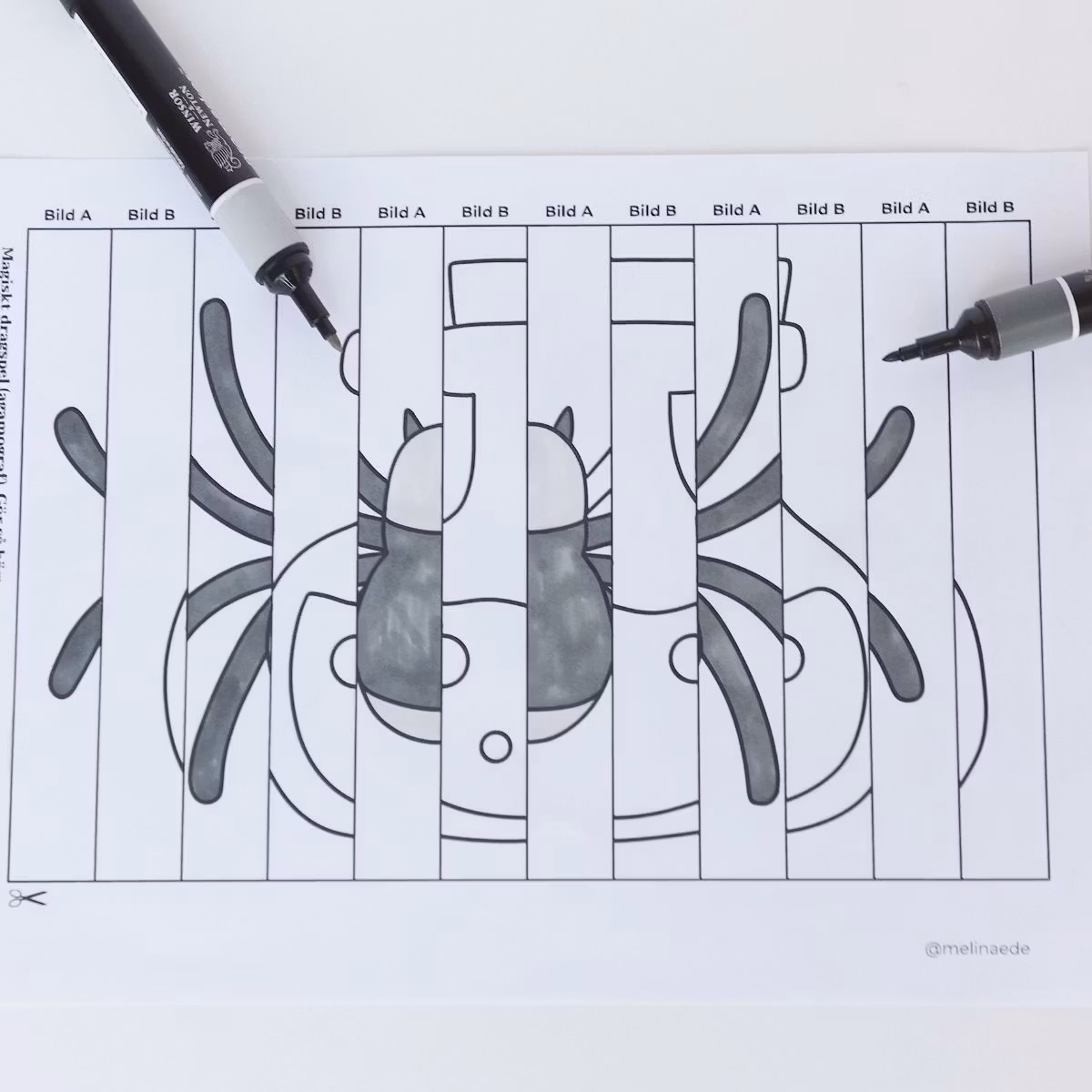 Halloween Agamograph - Magical Printable Craft for Kids