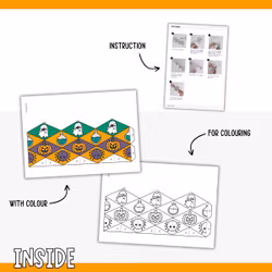 Magical Halloween Diamond - Printable Craft for Kids