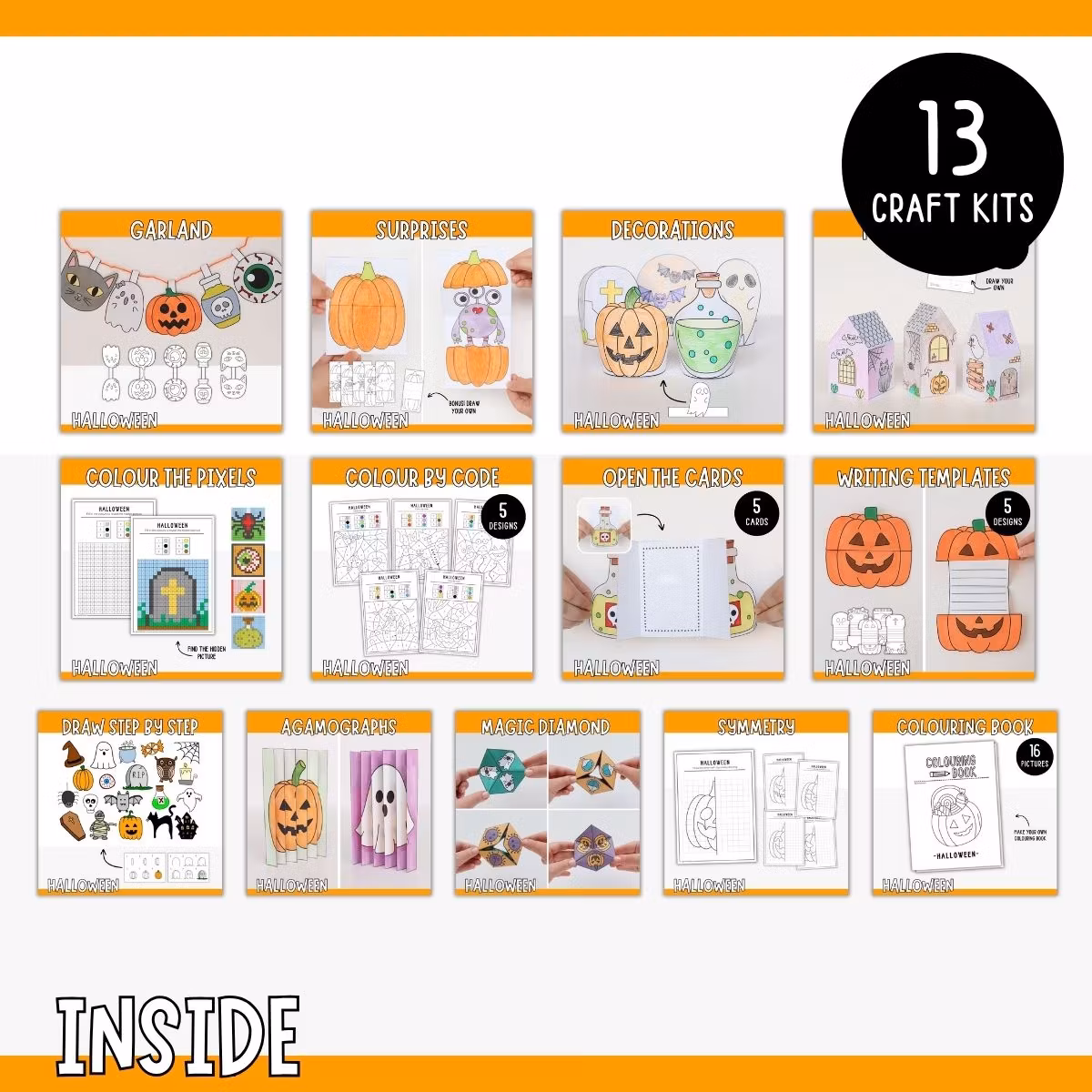 The Ultimate Halloween Craft Bundle - Printables for Kids