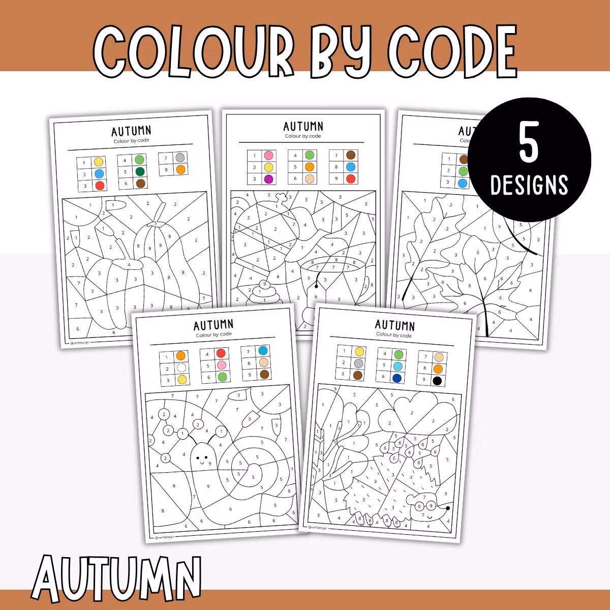 Colour by Code - Autumn