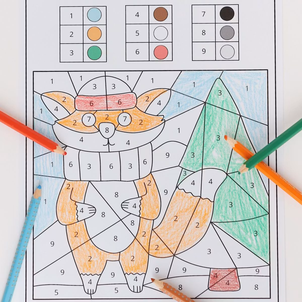 Colour by Code - Winter