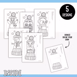 Surprise Winter Hats - Printable Craft for Kids