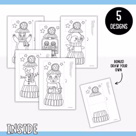 Surprise Winter Hats - Printable Craft for Kids