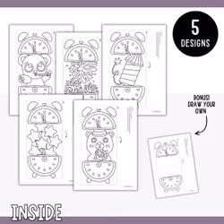 Surprise Clocks - Printable New Year Craft for Kids