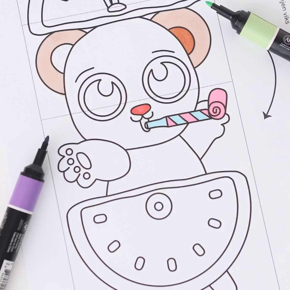 Surprise Clocks - Printable New Year Craft for Kids